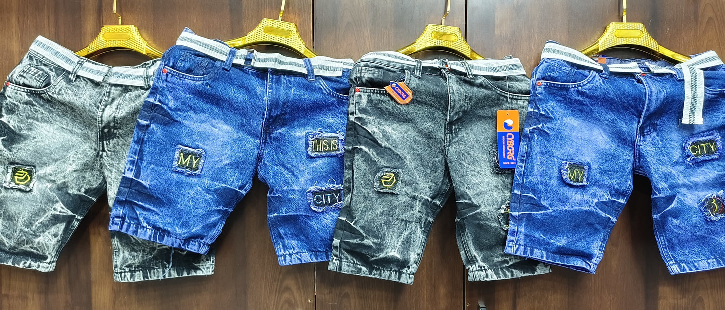 Combo of 4 Premium Denim Shorts Rs. 999 Only